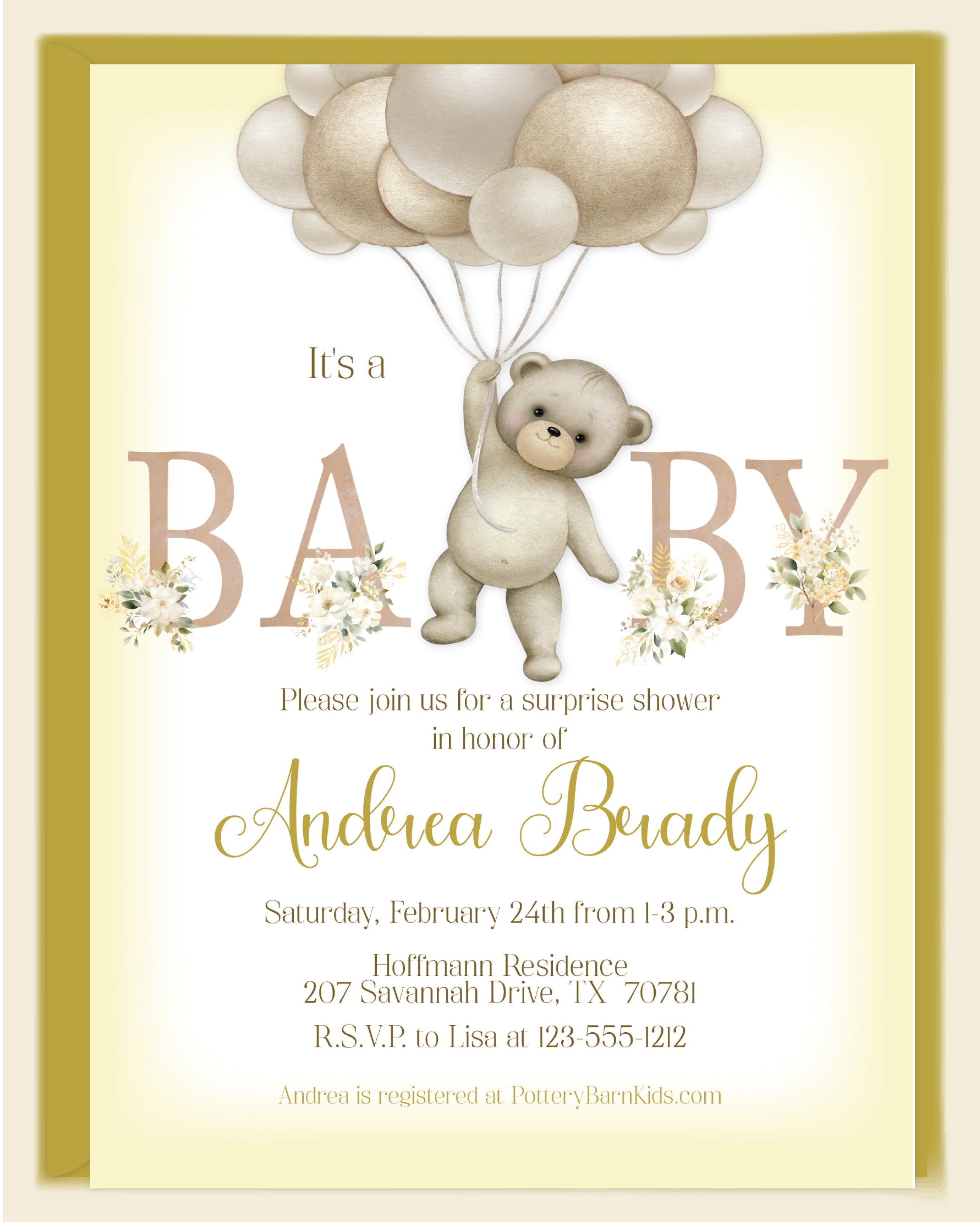 Fashion walgreens baby shower invitations