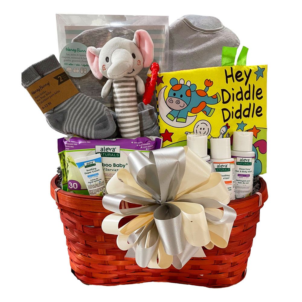 Family Baby Girl Gift Basket  Stork Baby Gift Baskets –