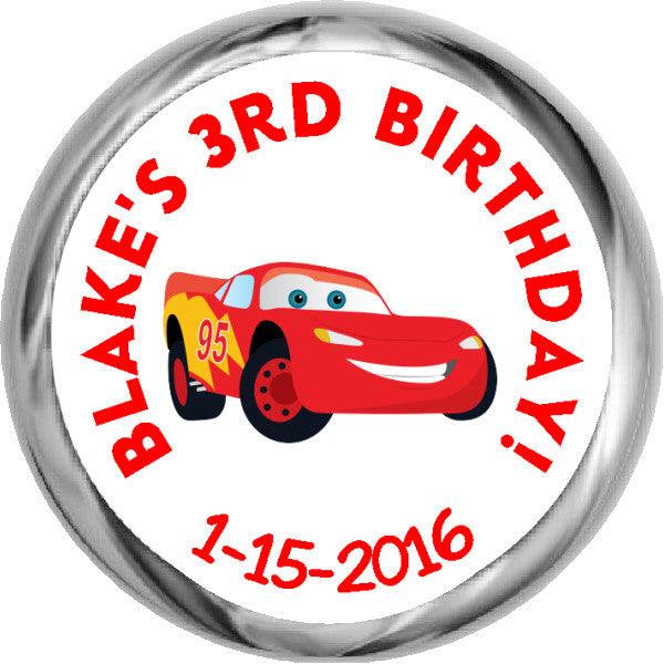 Cars Birthday Party Lightning Mcqueen Personalized Water Bottle