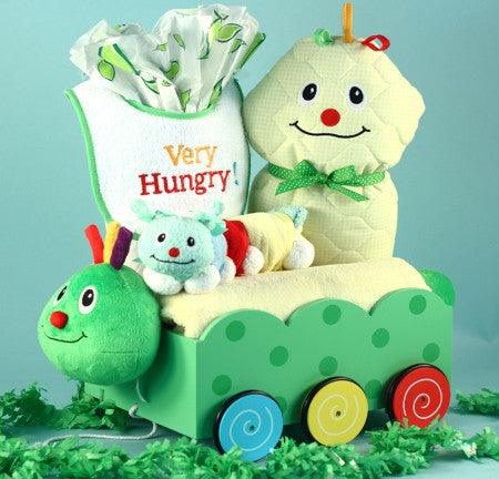 Cute Caterpillar Baby Wagon | Stork Baby Gift Baskets