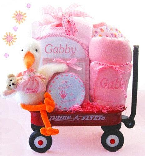 Popular Stork Wagon For Baby Girl Gift