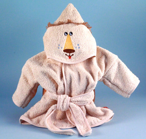 Personalized Hooded Terry-Velour Baby Bathrobe - SKU: BGC374