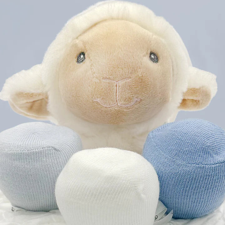 Little Lamb Diaper Cake, Blue - SKU:  LBG1054