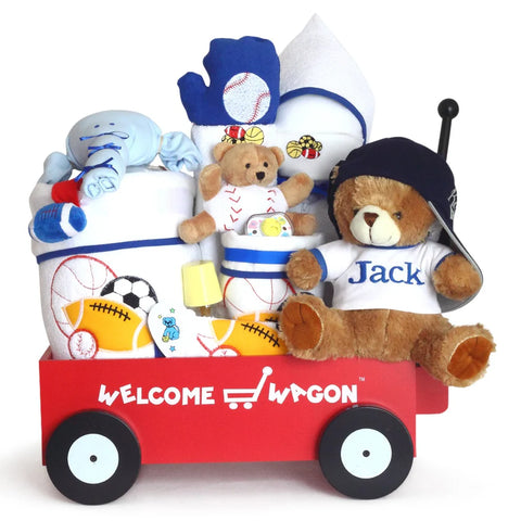 Beautiful Baby Boy Welcome Wagon - SKU:  BGC341