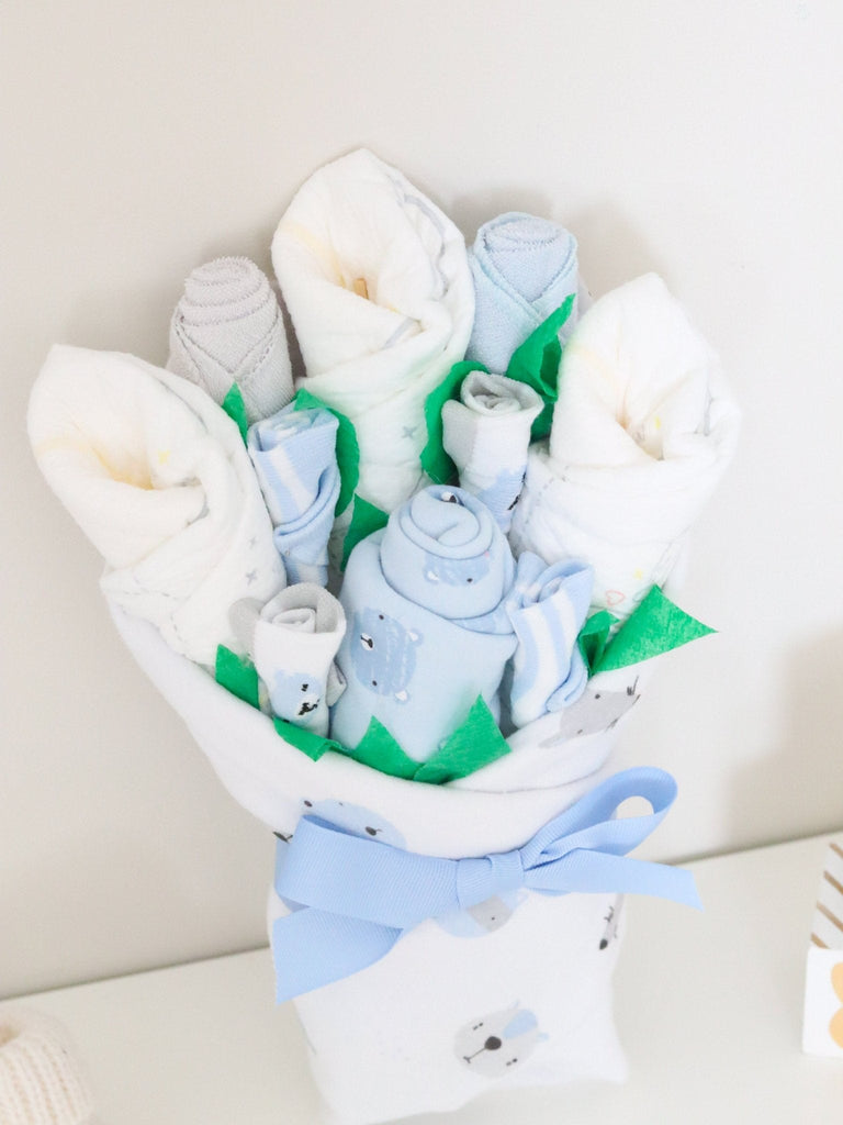 Baby Boy Layette Bouquet - SKU:  DCBG-BBCB