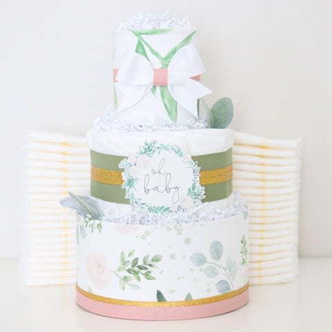 Bunny Personalized Diaper Cake - SKU:  LBG1052