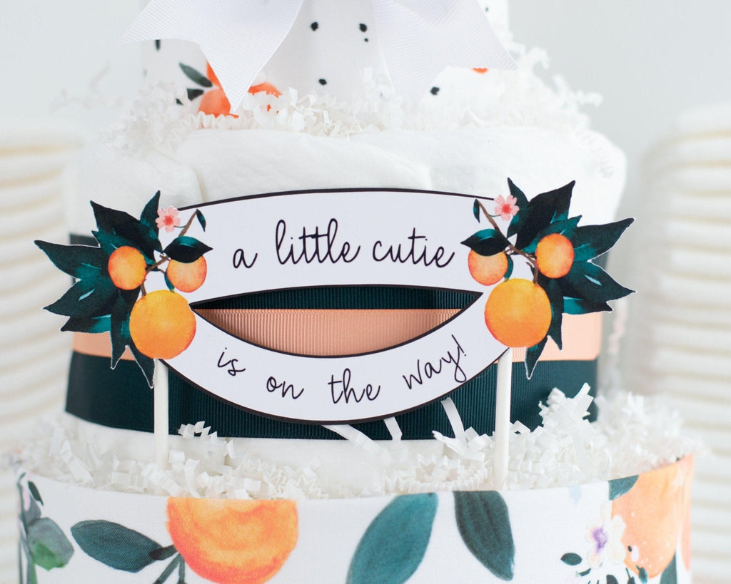 Little Clementine Diaper Cake - SKU:  DCBG1005