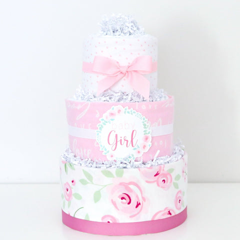 Bunny Personalized Diaper Cake - SKU:  LBG1053