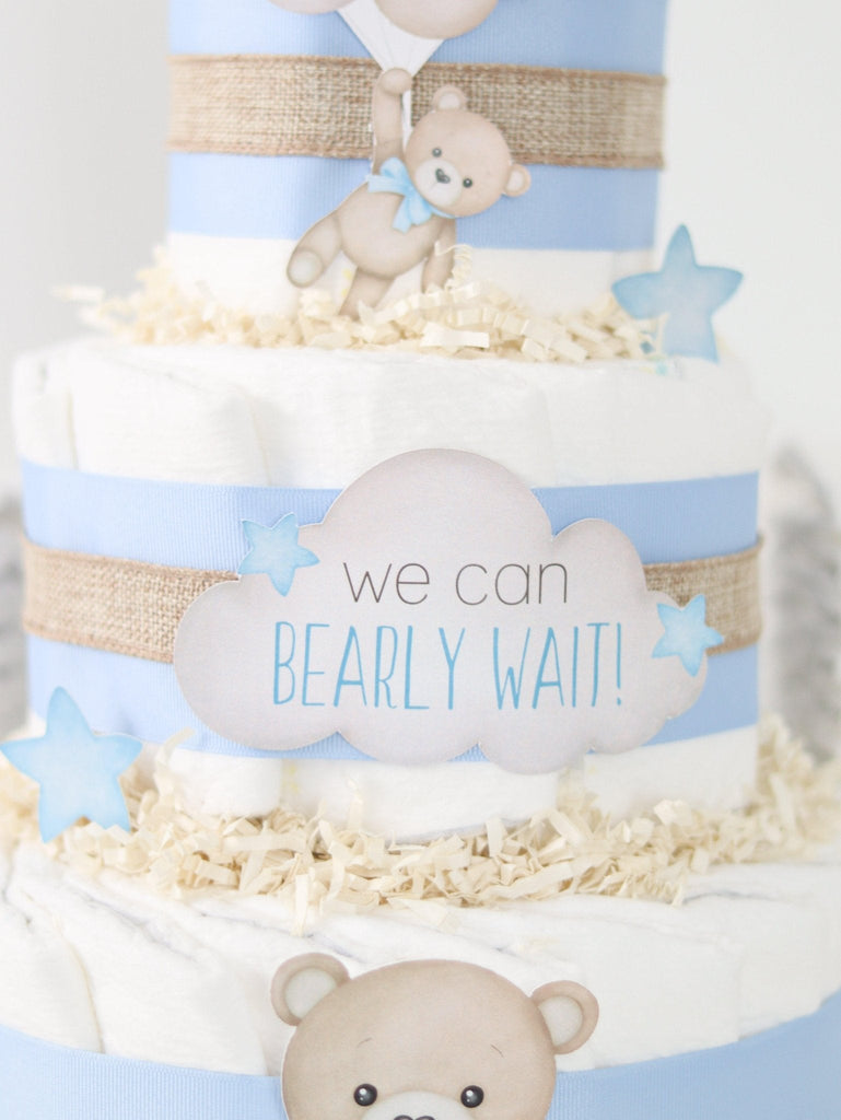 Teddy Bear Diaper Cake Collection - Blue  SKU:  DCBG1003