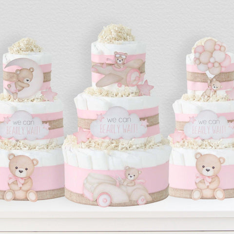 Bunny Personalized Diaper Cake - SKU:  LBG1053